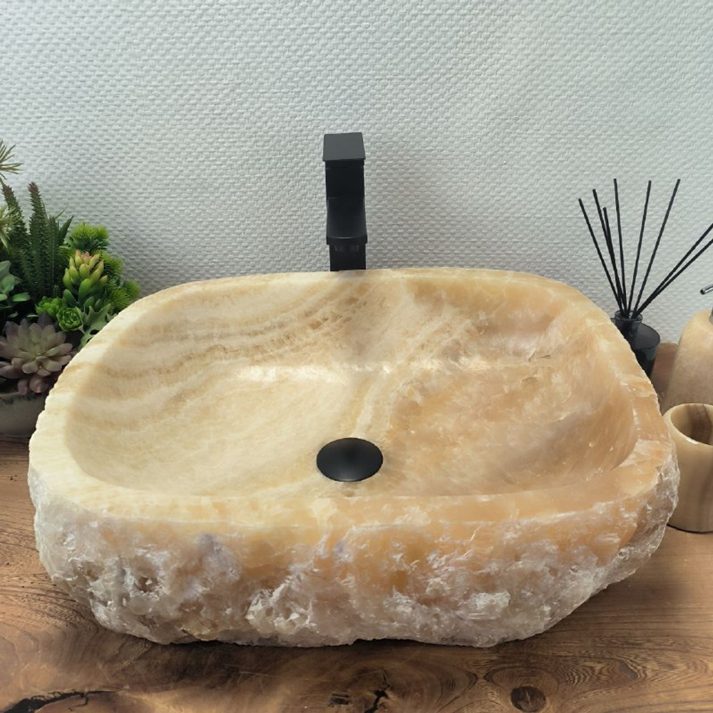 Раковина из оникса Erozy Yellow EO-62560 51*42*15 0099
