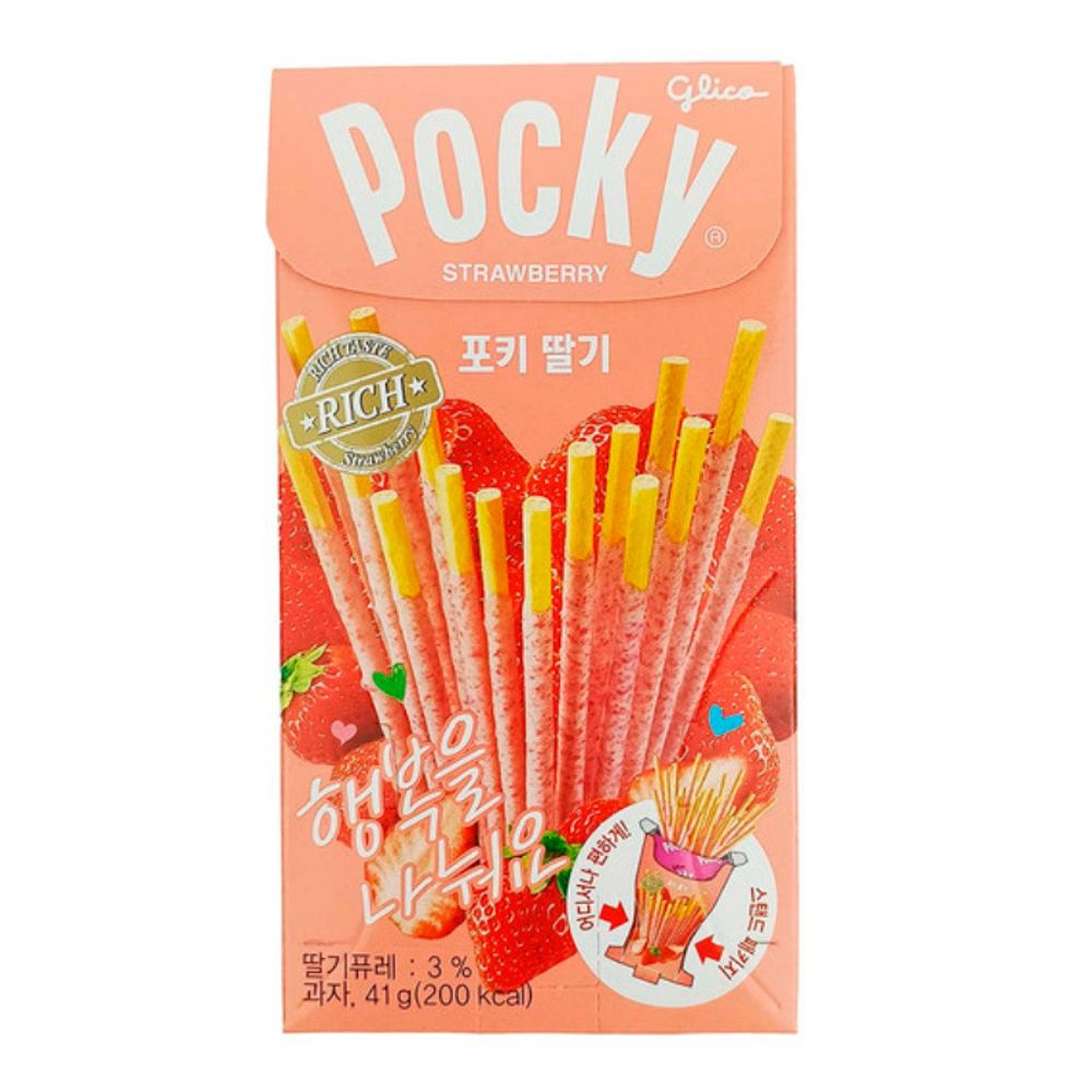 Поки / Pocky &quot;Палочки клубничные STRAWBERRY&quot;, 41 гр., Китай