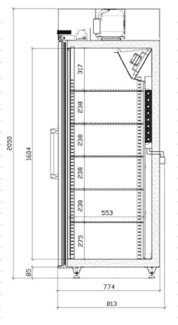 Холодильный шкаф «АРКТИКА» 1500х800х2050 1400л