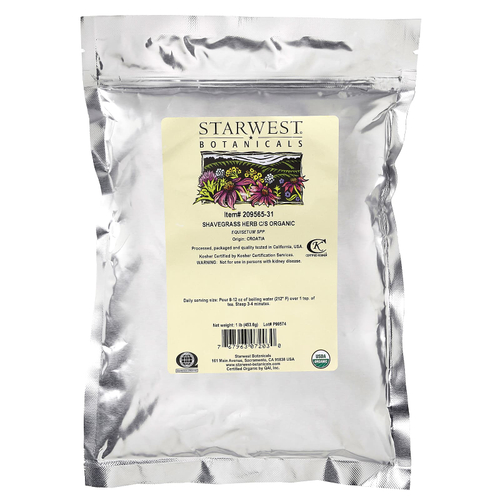 Starwest Botanicals, органический гриб шалфея, нарезанный и просеянный, 453,6 г (1 фунт)