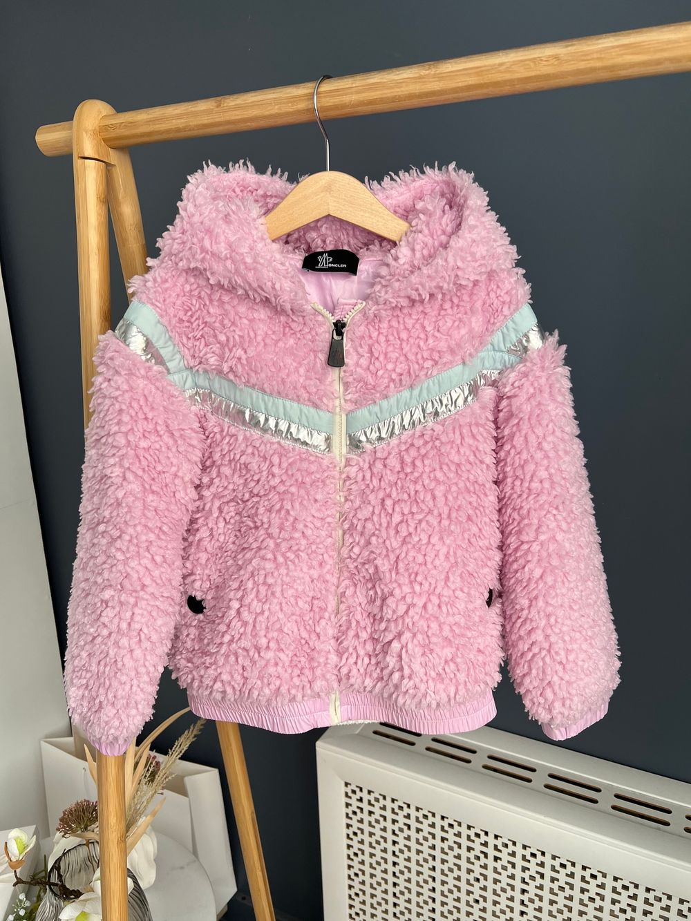 Куртка из экомеха Moncler, 128