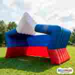 Надувная сцена звезда триколор «Русская звезда», 11×7,5×4 м