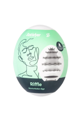 Яйцо мастурбатор Satisfyer Egg Single, рельеф Riffle