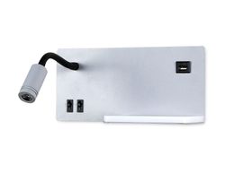 Ambrella Настенный светодиодный светильник с полкой, USB портом и выключателем Wall FW292
