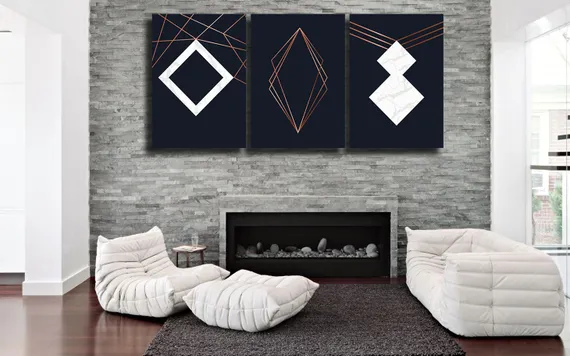 Модульная картина "Современный орнамент"