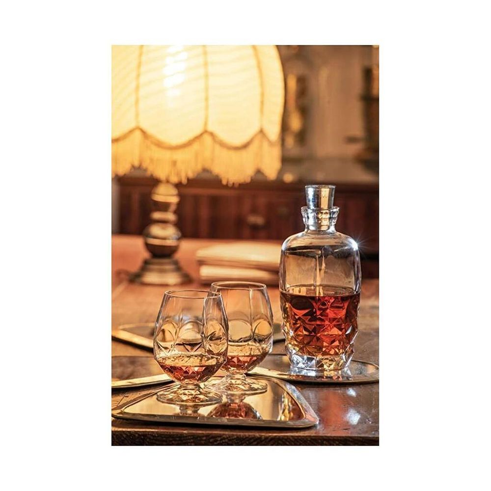 Графин 1,1 л штоф с крышкой хр. стекло d 10,1 см h25,1 см   RCR [1]