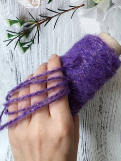 Пряжа шнур люрекс с мохером Спетакколо