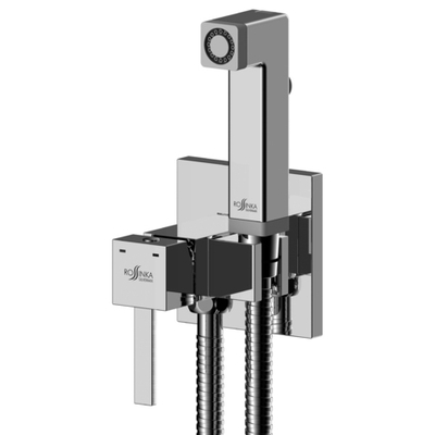 Смеситель Rossinka Silvermix X25-53 с гигиеническим душем встраиваемый