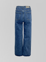 Джинсы Denim 6020 широкие трубы с разрезами по бокам внизу