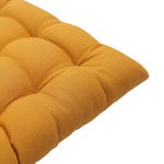 Подушка на стул из хлопка цвета карри из коллекции essential, 35х35 см