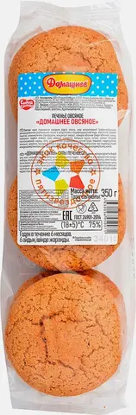 Печенье Сладкая слобода Домашнее овсяное 350г