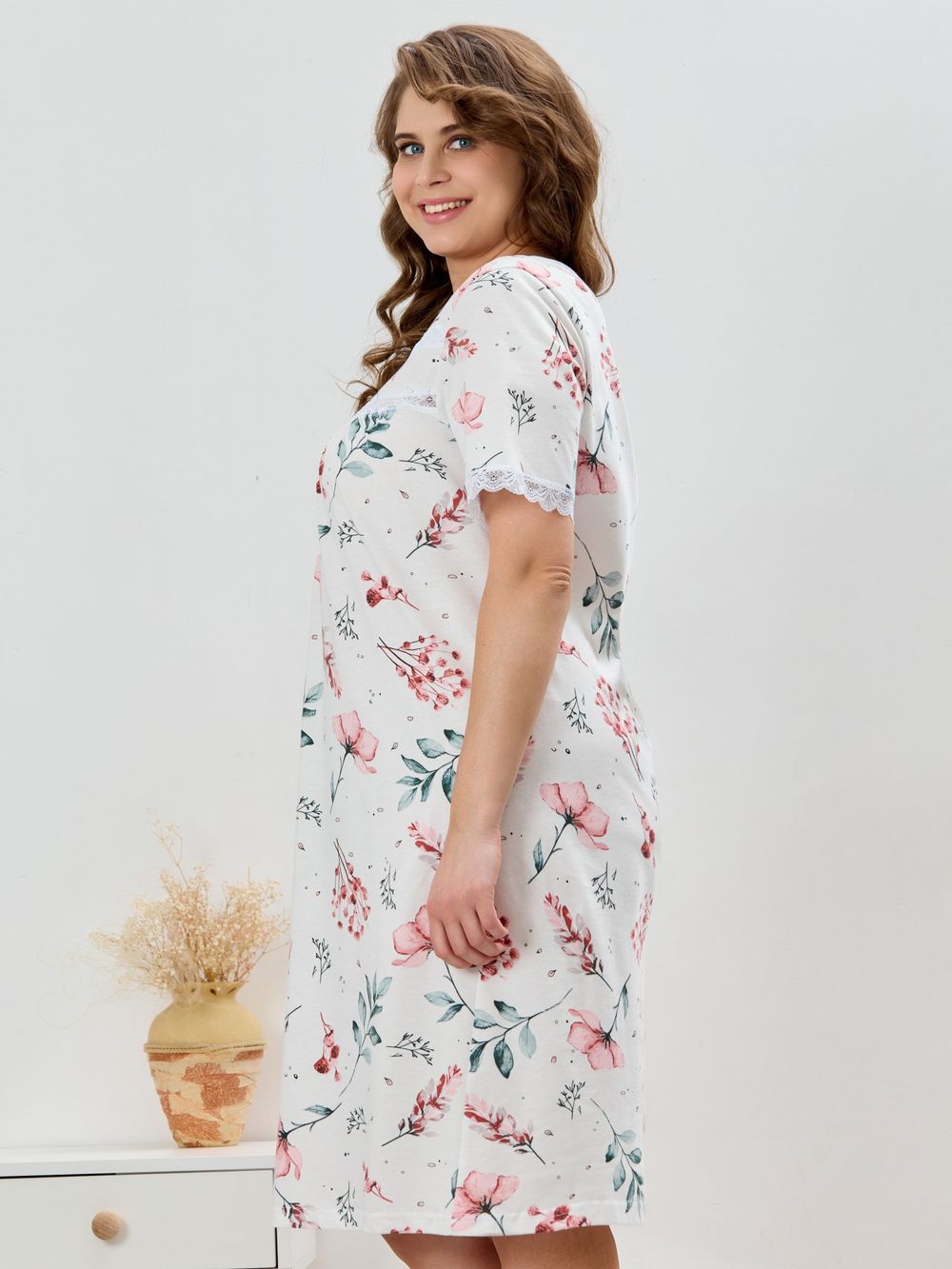 Ночная сорочка Узор-1 Виотекс СУХАЯ РОЗА