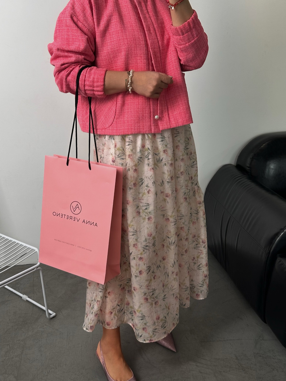 Юбка вуаль в бежевый цветок