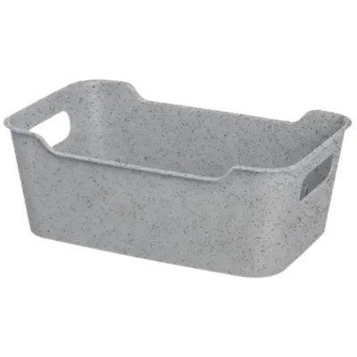Корзина для хранения универсальная «Mango» цвет гранит серый 1.5л, 19*14**8см