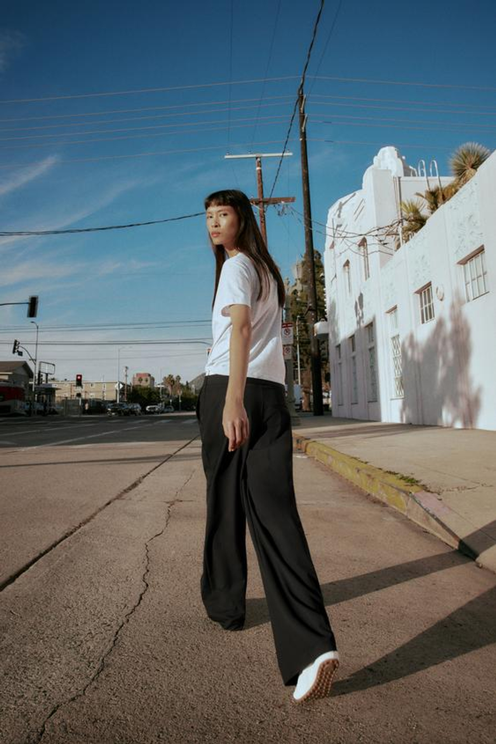 ZARA БРЮКИ WIDE LEG С ДВОЙНЫМ ПОЯСОМ, ЧЕРНЫЙ