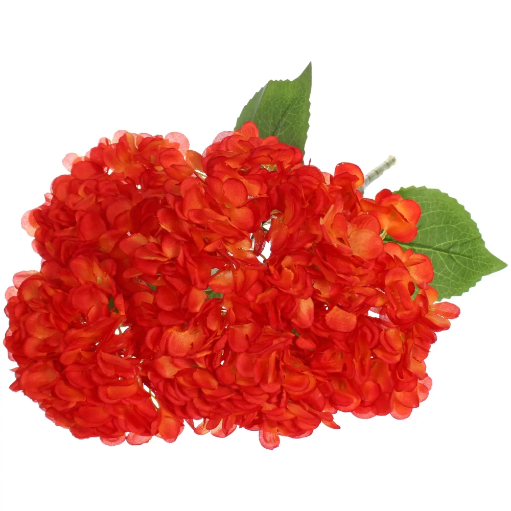 Искусственные цветы «Гортензия» 48см 5 цветков красные