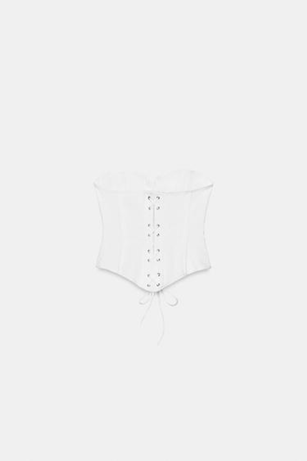 ZARA ТОП В БЕЛЬЕВОМ СТИЛЕ, БЕЛЫЙ