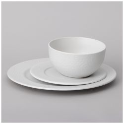 НАБОР ПОСУДЫ ОБЕДЕННЫЙ НА 4 ПЕР. 12 ПР. 720 МЛ 27,5х27,5х2, 19,2х19,2х0,9, 14,2х14,2х7СМ