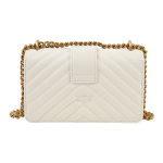 Сумка Pinko Quilt Classic Rhombus Chain Shoulder Strap Sheepskin Bird Swallow Bag Shoulder Messenger Bag Mini Women's White, 1P22JU-Y7SQ-Z14Q