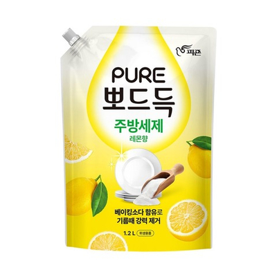 Средство для мытья посуды Pigeon Pure Lemon с ароматом лимона 1200 мл, мягкая упаковка