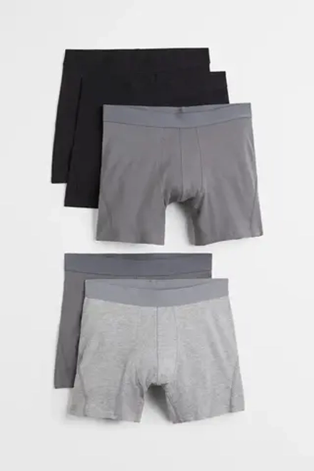 H&M Набор трусов-боксеров ( 5 шт.), серый