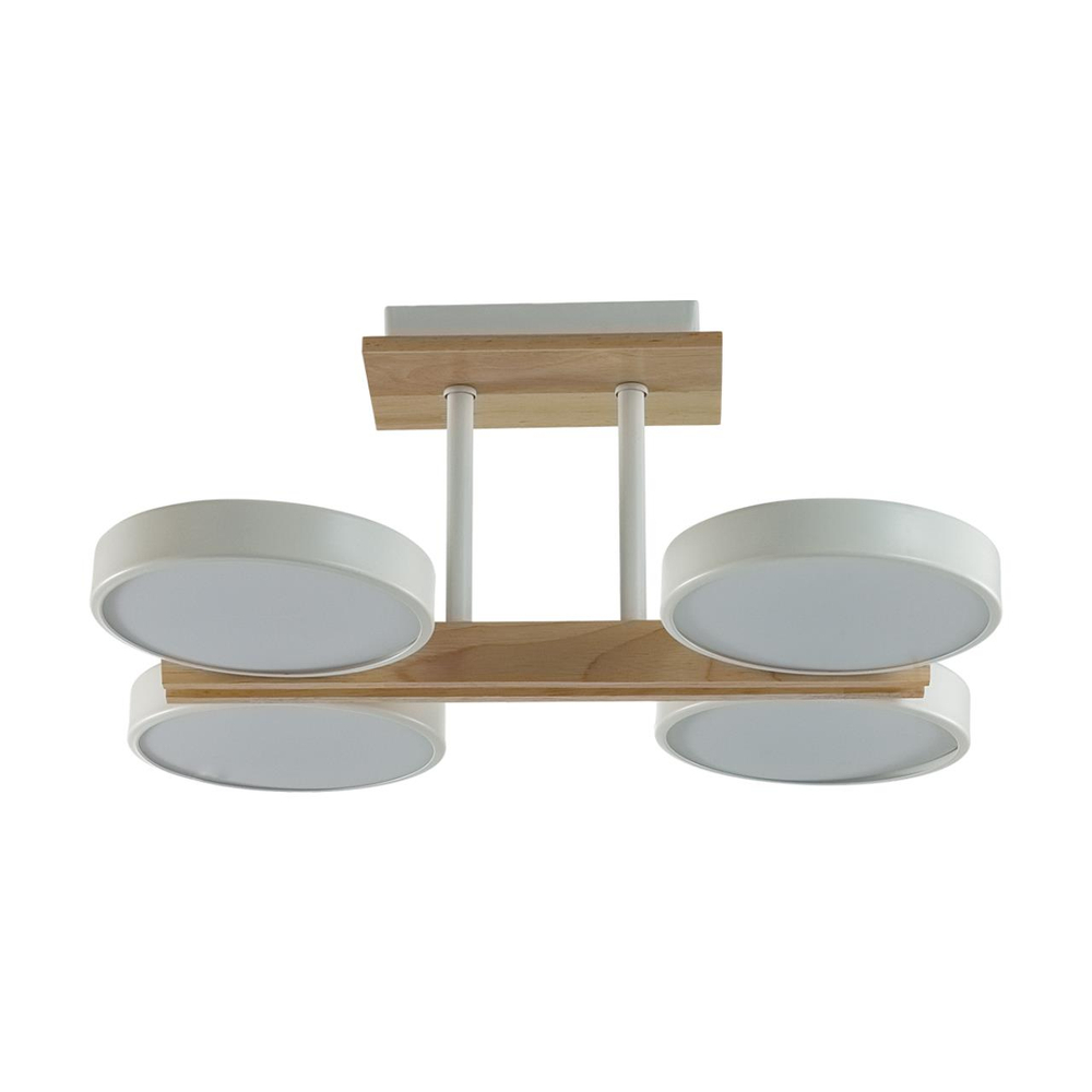 8030/72CL LEDIO LN26 345 белый, дерево/металл/акрил Потолочный светильник LED 72W 3000/4000/6000К 220V PLATO