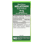 Nature's Truth, мелатонин, с быстрым высвобождением, 10 мг, 120 капсул с быстрым высвобождением