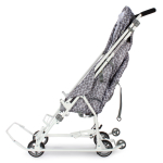 Санки-коляска "Наши Детки 3-1К" с ромбиками серый