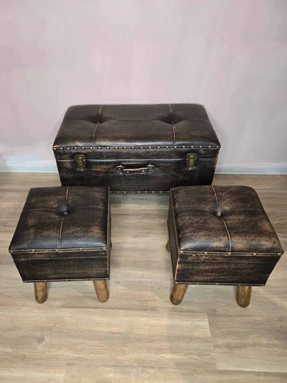 Пуфики с ящиком 3 шт