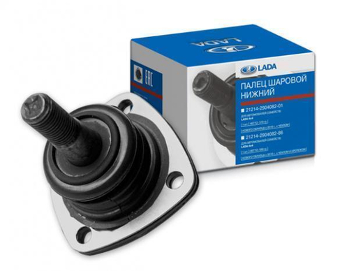 Шаровая опора ВАЗ 21214 Нива нижняя с наклонным фланцем с крепежом ЛАДА Имидж