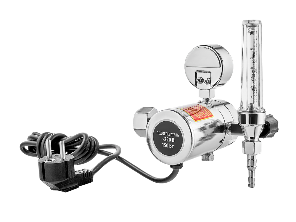 Регулятор расхода газа универсальный Сварог У-30/АР-40-1П-220-Р, манометр с поверкой