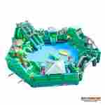 Большой надувной аквапарк с бассейном «Амазония», 30х30х7 м