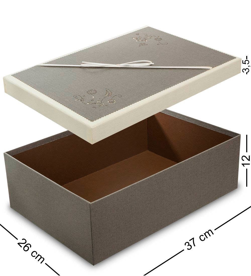 WF-74/2-B Коробка «Прямоугольник» цв.серый