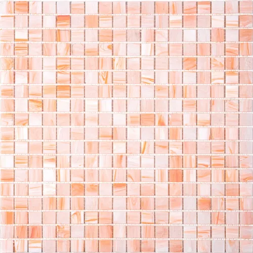 MN700 Мозаика одноцветная чип 15 стекло Alma Mono Color оранжевый светлый квадрат глянцевый
