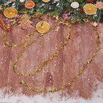 Бусы на ёлку 2,0 м «Новый год», Золото