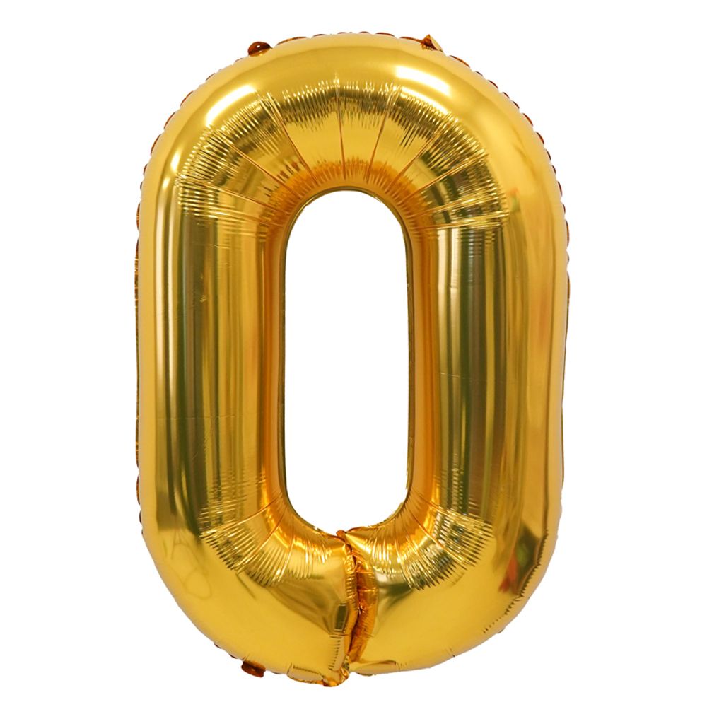 К 34 Цифра &quot;0&quot; золото в упаковке / Zero / 1 шт.