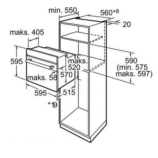 Электрический духовой шкаф Bosch HBG42R350E