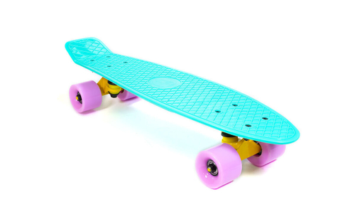 Скейтборд мини, бирюзовый ABEC-7 Carbon