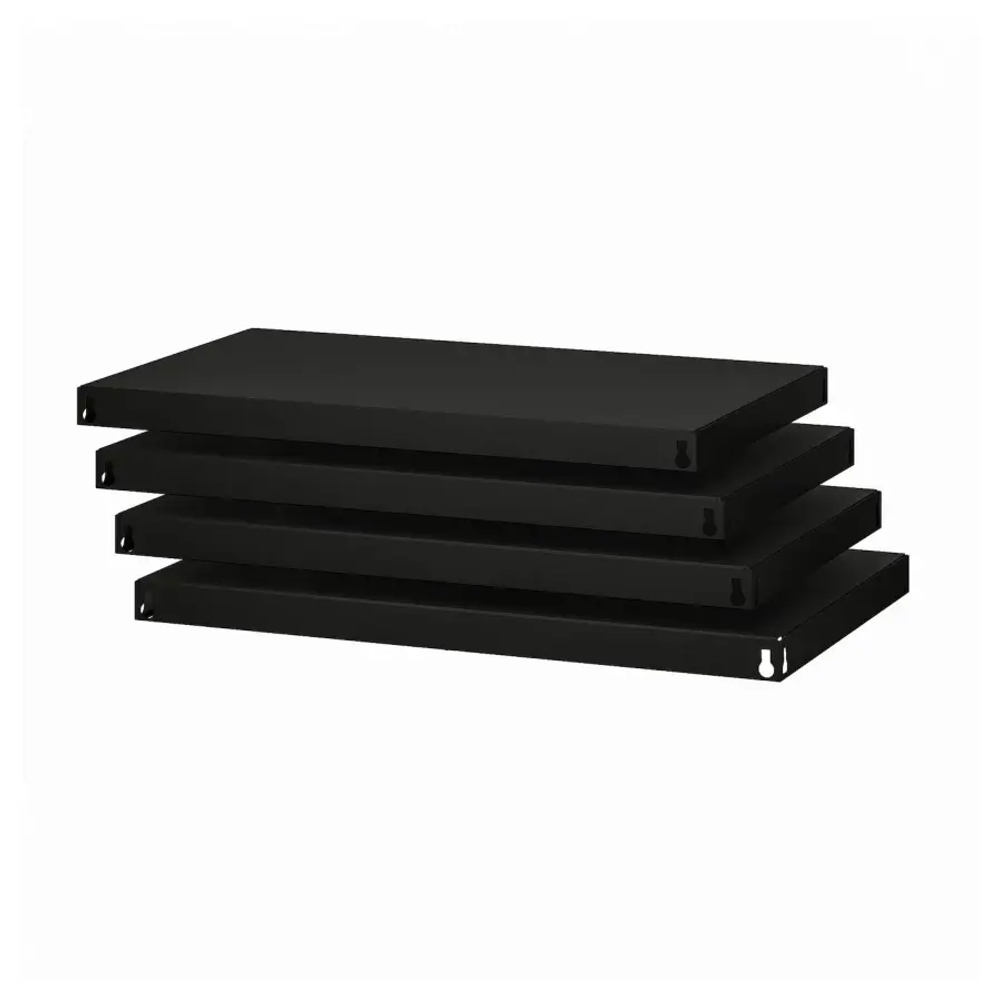 Полка - IKEA BROR/БРУР ИКЕА, 54х5х84 см, черный