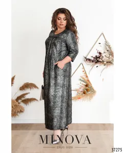 Платье 403Б-серый Minova