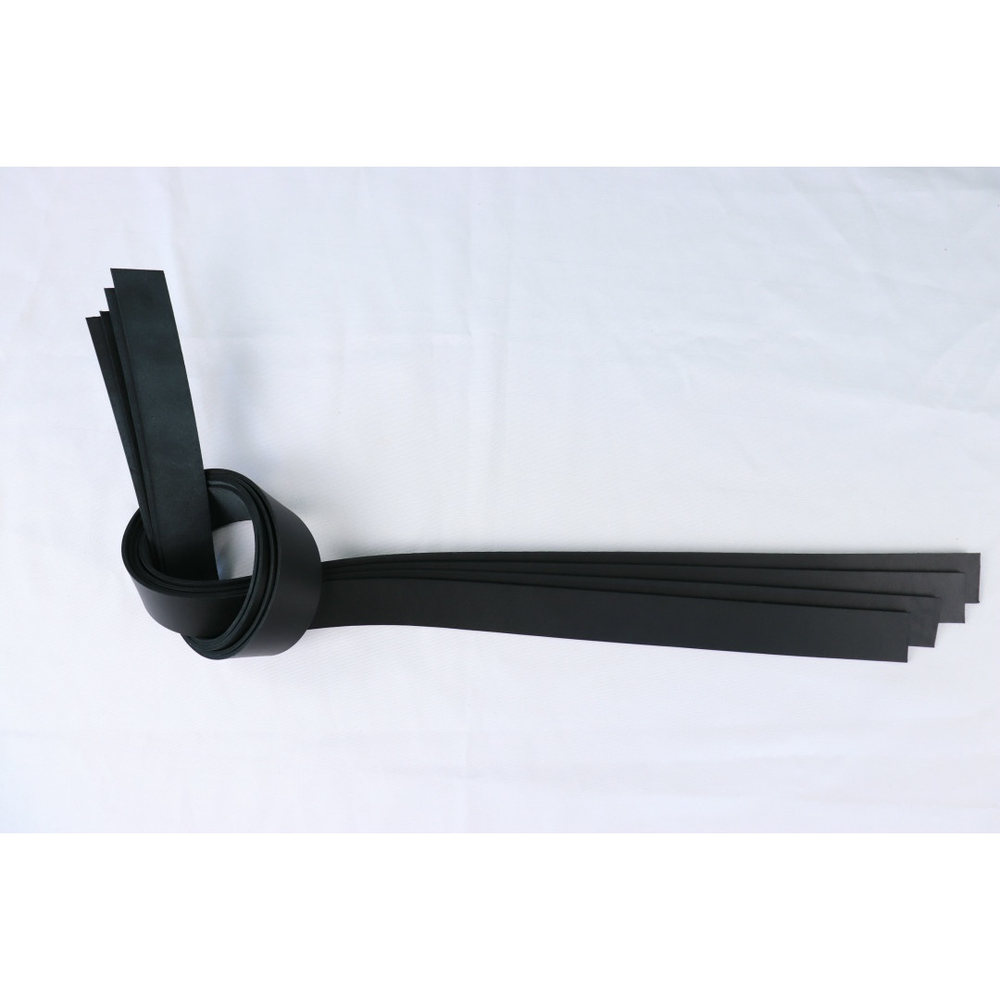 Ременная заготовка Гермес черный гладкая