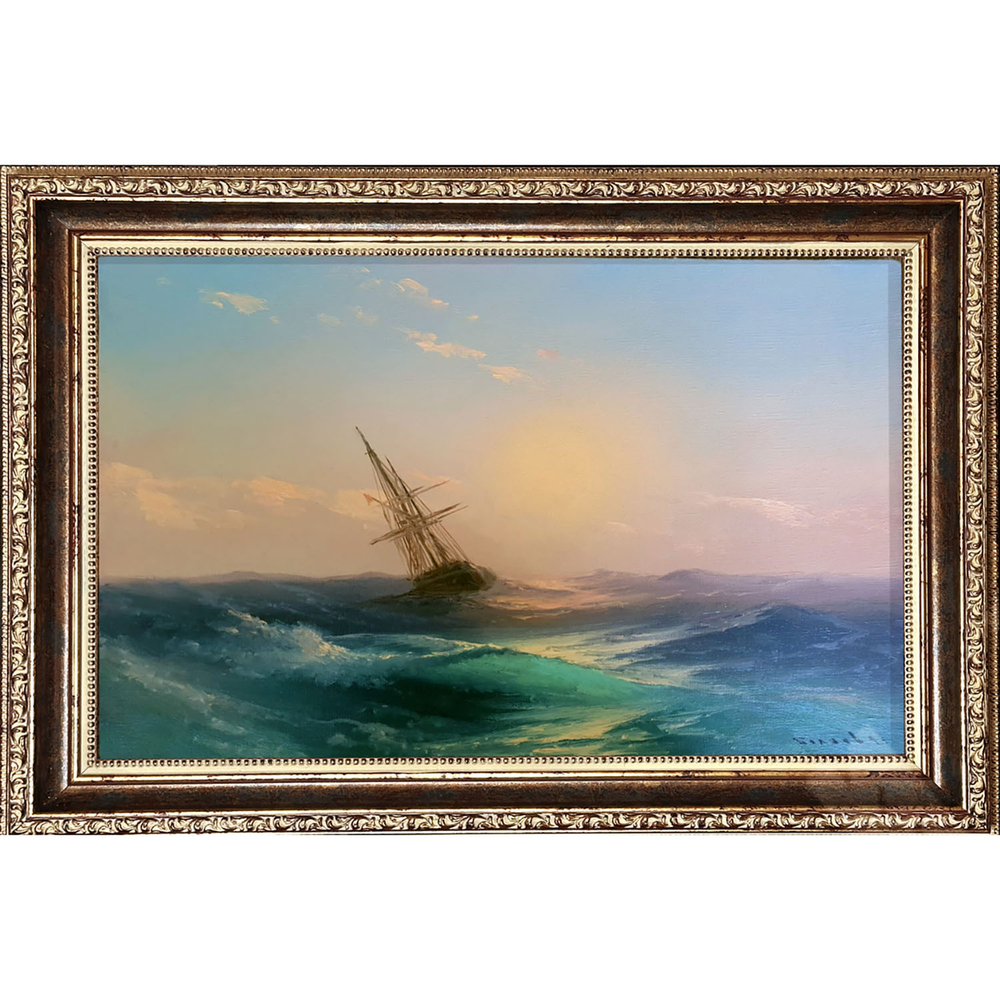 Беляев В. В. На закате. Холст, масло. Россия, 2021 г.