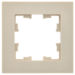 BRITE Рамка 1-местная РУ-1-Бр бежевый рифленый IEK