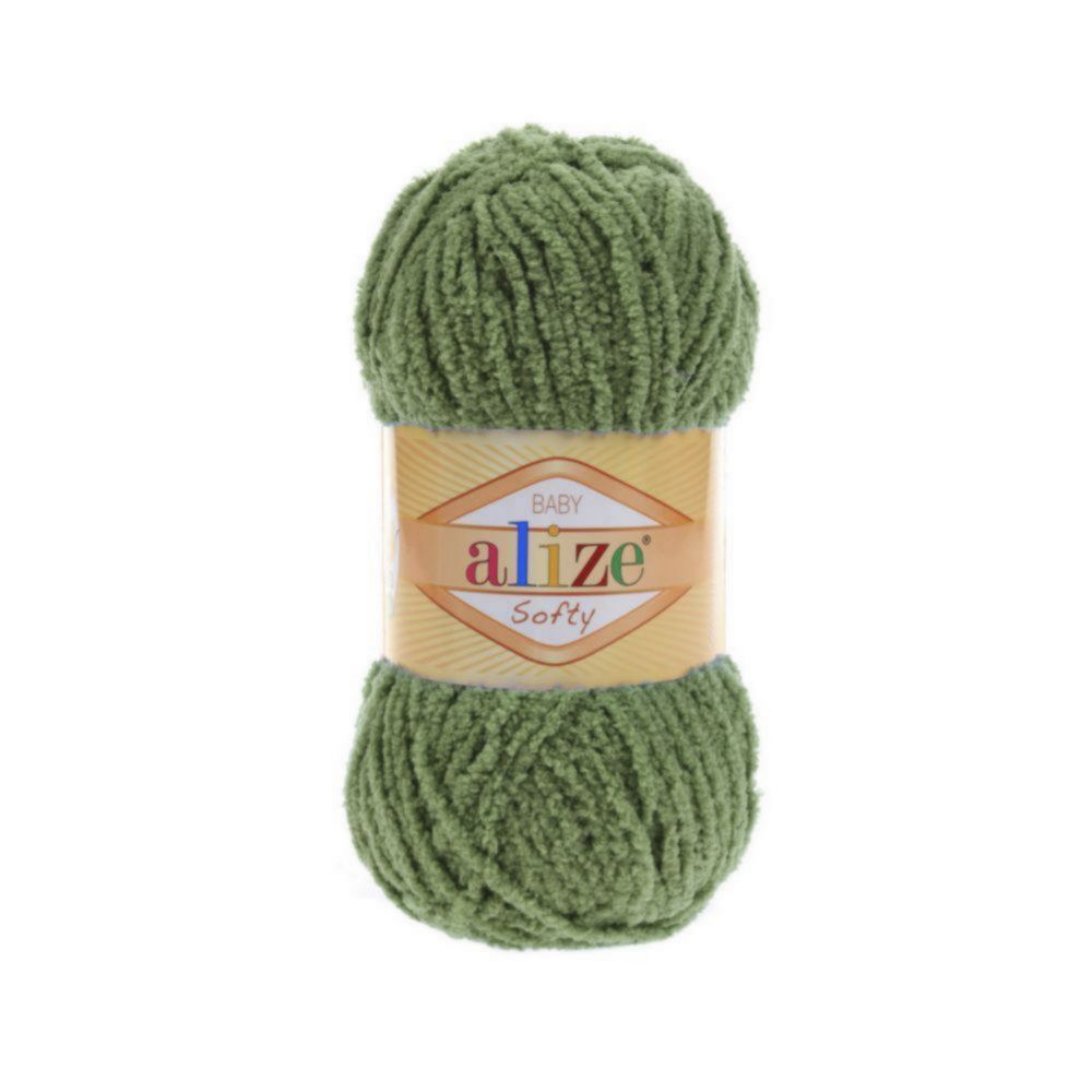 ALIZE &quot;SOFTY&quot; 100% Микрополиэстер, 50 гр., 115 м, Зеленая черепаха