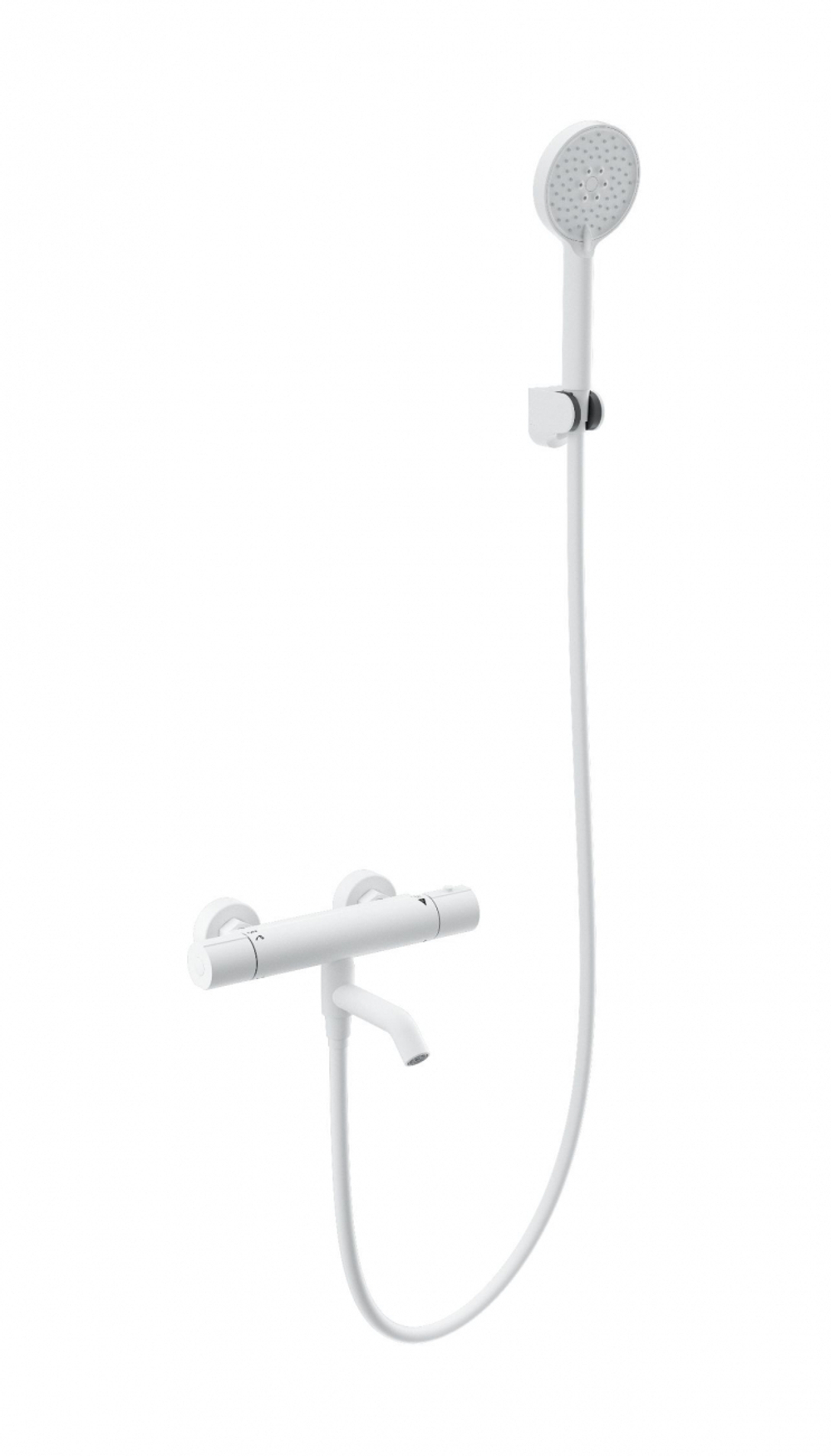 Смеситель для ванны с душем и термостатом WONZON & WOGHAND, Белый матовый (WW-B3029-A1-MW)