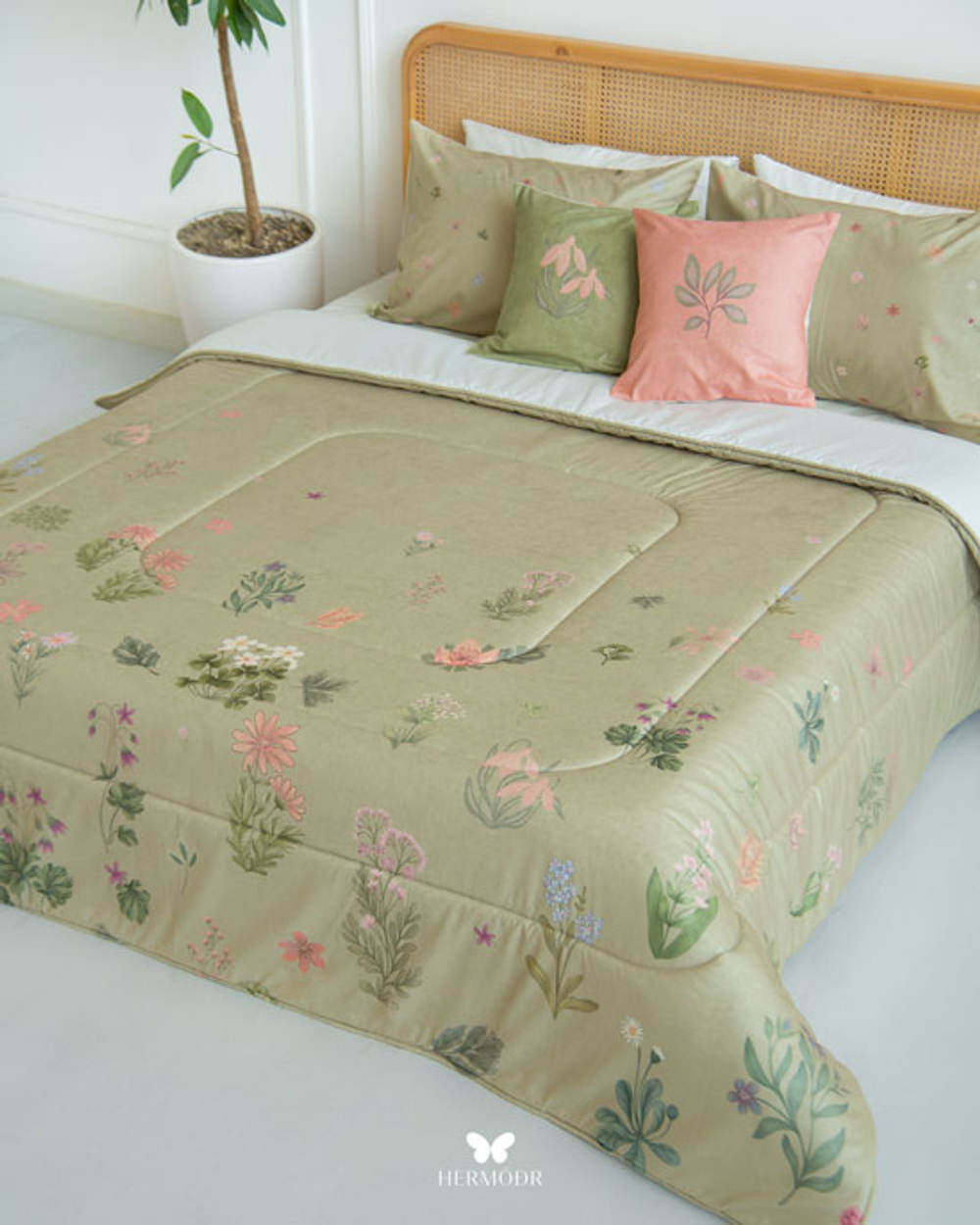 Комплект постельного белья двуспальный Pasio Hermodr 8 предметов 130220265 Иран