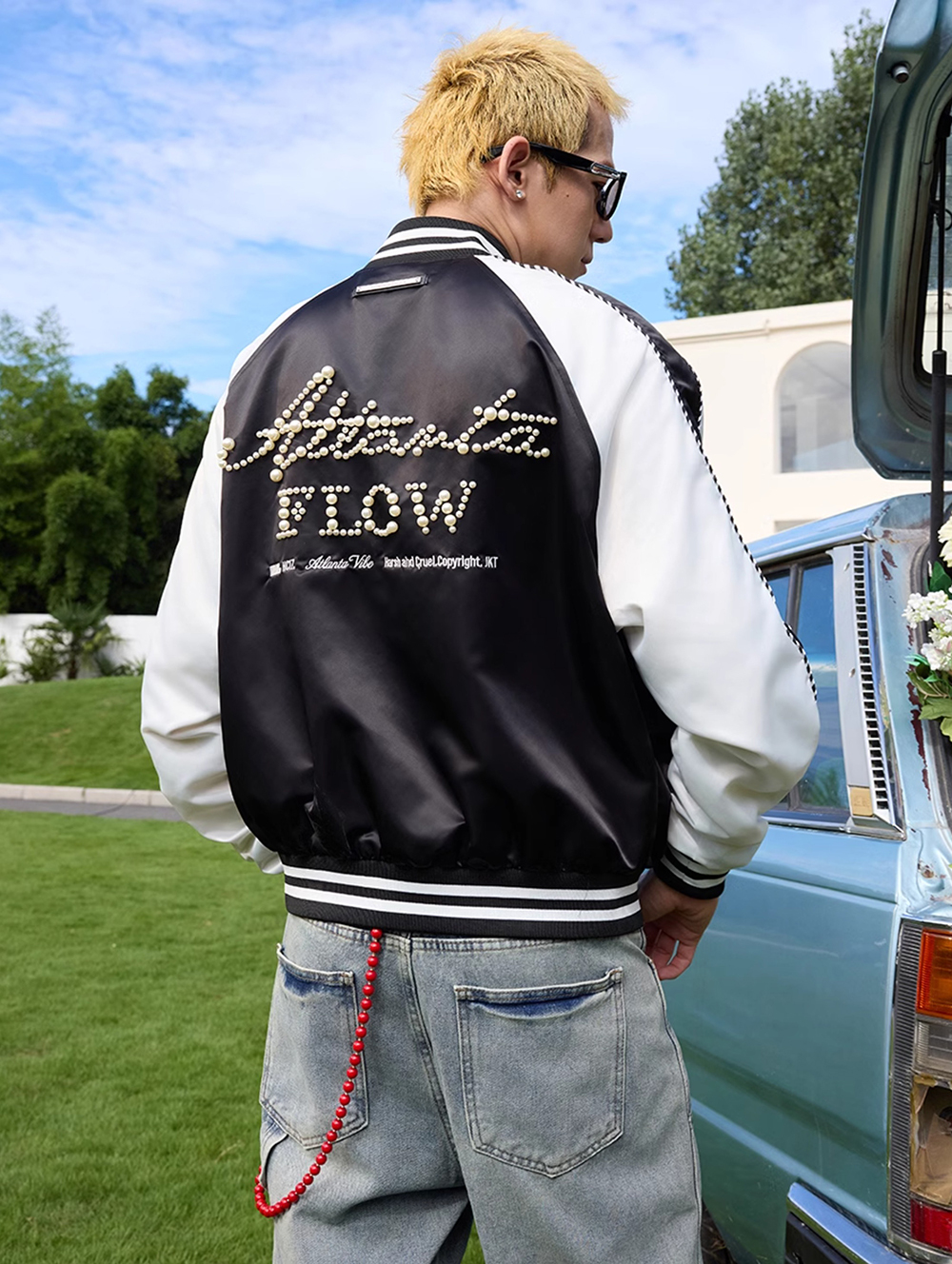 Бомбер HARSHandCRUEL "Atlanta Flow" Track Varsity Jacket