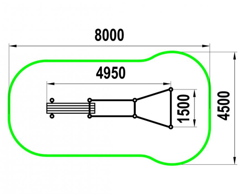 Уличный комплекс для воркаута W-02-014