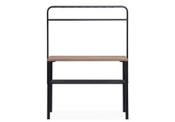 Барный стол Нари 120х50х171 галифакс олово / черный матовый