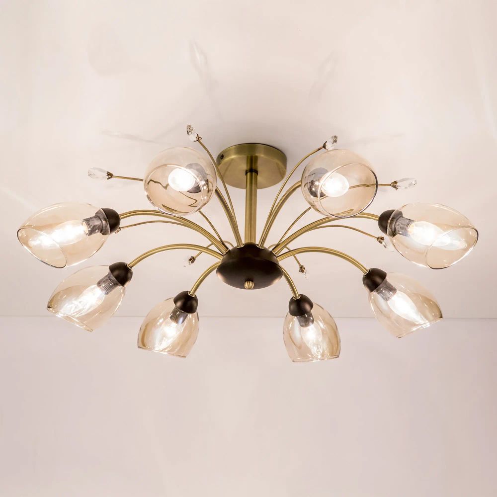 Citilux Комета CL108185 Люстра потолочная Бронза Венге